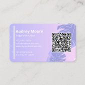 Carte De Visite Instructeur de yoga (Devant)