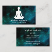 Carte De Visite Instructeur de yoga (Devant / Derrière)