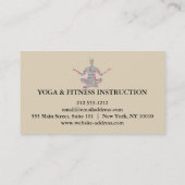 Carte De Visite Instructeur de yoga (Dos)