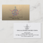 Carte De Visite Instructeur de yoga (Devant / Derrière)