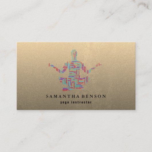 Carte De Visite Instructeur de yoga (Devant)