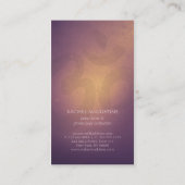 Carte De Visite Instructeur de Yoga au Lotus et Symbole OM (Dos)