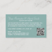 Carte De Visite Instructeur de Yoga Boho moderne tendance (Dos)