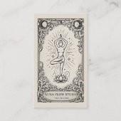 Carte De Visite Instructeur de Yoga Celestial Lotus (Devant)