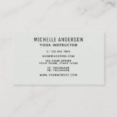 Carte De Visite Instructeur de yoga coloré (Dos)