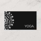 CARTE DE VISITE INSTRUCTEUR DE YOGA CUSTOMISÉ PAR LOGO DE MANDALA (Devant)