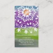 CARTE DE VISITE INSTRUCTEUR DE YOGA CUSTOMISÉ PAR LOGO DE MANDALA (Dos)