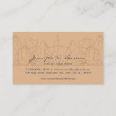 Carte De Visite Instructeur de Yoga de marine namaste entraîneur d (Dos)