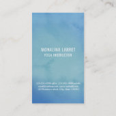 Carte De Visite Instructeur de yoga de symbole de méditation d'or (Dos)