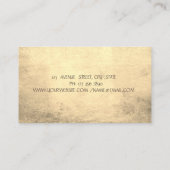 Carte De Visite Instructeur de Yoga d'encre holographique Lotus Fl (Dos)