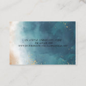 Carte De Visite Instructeur de Yoga d'or simple et élégant (Dos)