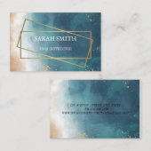 Carte De Visite Instructeur de Yoga d'or simple et élégant (Devant / Derrière)