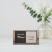 Carte de visite instructeur de Yoga en bambou à âm (Debout devant)