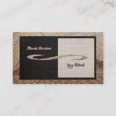 Carte de visite instructeur de Yoga en bambou à âm (Devant)