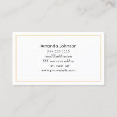 Carte De Visite Instructeur de yoga en or Mandala (Dos)