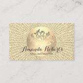 Carte De Visite Instructeur de yoga Gold Tree Cercle (Devant)