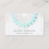 Carte De Visite Instructeur de yoga Lotus Flower (Devant)