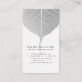 Carte De Visite Instructeur de Yoga Lotus Méditation Pose Brosse (Dos)