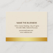 Carte De Visite Instructeur de Yoga Mandala Classique Lotus Floral (Dos)