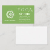 Carte De Visite Instructeur de yoga Mandala Vintage (Devant / Derrière)