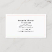 Carte De Visite Instructeur de Yoga Mandala Yoga Rose moderne (Dos)