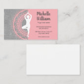 Carte De Visite Instructeur de yoga | Médiation | Motif Mandala (Devant / Derrière)