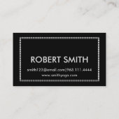 Carte De Visite Instructeur de Yoga moderne Bold Border Profession (Dos)