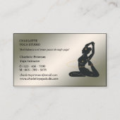 Carte De Visite Instructeur de Yoga moderne enseignant (Devant)