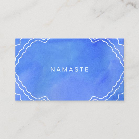 Carte De Visite Instructeur de Yoga Namaste (Devant)