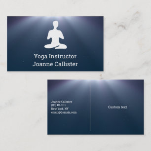 Carte de visite instructeur de Yoga ou Pilates