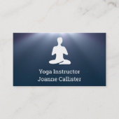 Carte de visite instructeur de Yoga ou Pilates (Devant)