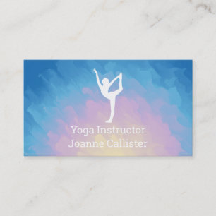Carte de visite instructeur de Yoga ou Pilates