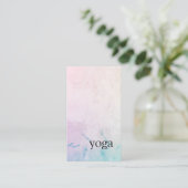 Carte De Visite Instructeur de Yoga pastel minimal élégant (Debout devant)
