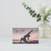 Carte De Visite Instructeur de Yoga Pilates (Debout devant)