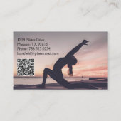 Carte De Visite Instructeur de Yoga Pilates (Dos)