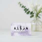 Carte De Visite Instructeur de yoga | Pose de méditation (Debout devant)