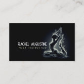 Carte De Visite Instructeur de Yoga Reiki Pose King Pigeon à une j (Devant)