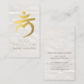 Carte De Visite Instructeur de Yoga Root Chakra Muladhara Mantra L (Devant / Derrière)