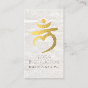 Carte De Visite Instructeur de Yoga Root Chakra Muladhara Mantra L