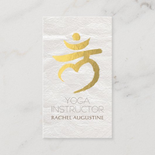 Carte De Visite Instructeur de Yoga Root Chakra Muladhara Mantra L (Devant)