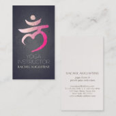 Carte De Visite Instructeur de Yoga Root Chakra Muladhara Mantra L (Devant / Derrière)
