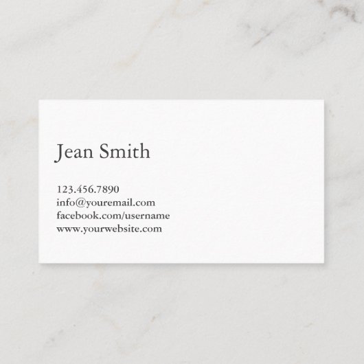 Carte De Visite Instructeur de yoga Script manuscrit Élégant (Dos)