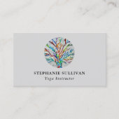 Carte De Visite Instructeur de Yoga Tree of Life (Devant)