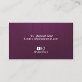 Carte De Visite Instructeur de yoga Turquoise Mandala Flower Vinta (Dos)