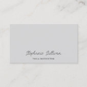 Carte De Visite Instructeur de yoga unique moderne (Devant)