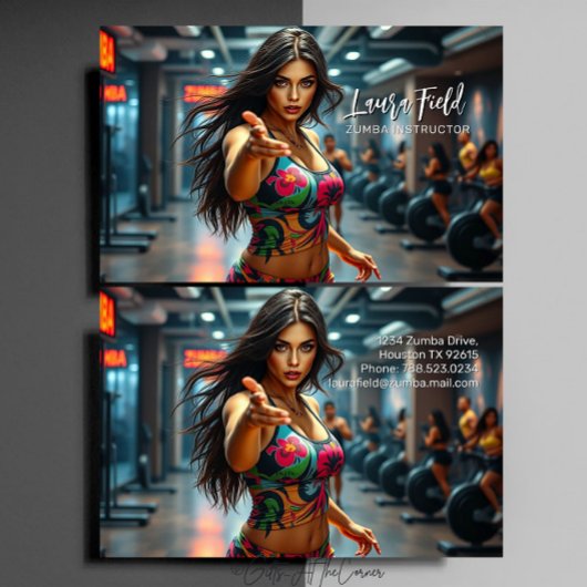 Carte De Visite Instructeur de zumba / Formateur personnel