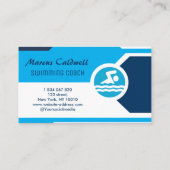 Carte De Visite Instructeur d'entraîneur de natation (Dos)