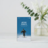 Carte De Visite Instructeur d'entraîneur de ski créatif (Debout devant)