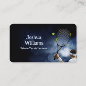 Carte De Visite Instructeur d'entraîneur de tennis (Devant)