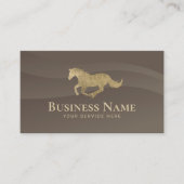 Carte De Visite Instructeur d'équitation Pony Club Equine Brown (Devant)